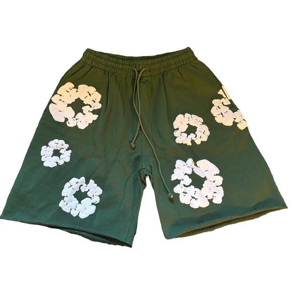 Denim Tears Other - Denim Tears The Cotton Wreath Shorts Green